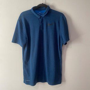 Nike AeroReact Golf Blue Polo Size M